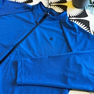 Coolibar Jacket Mens Extra Large Blue Performance UPF 50‎ Full Zip XL